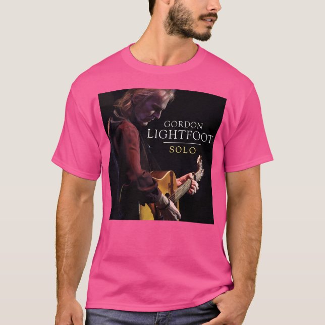 Sänger Gordon Lightfoot Solo Album T-Shirt (Vorderseite)