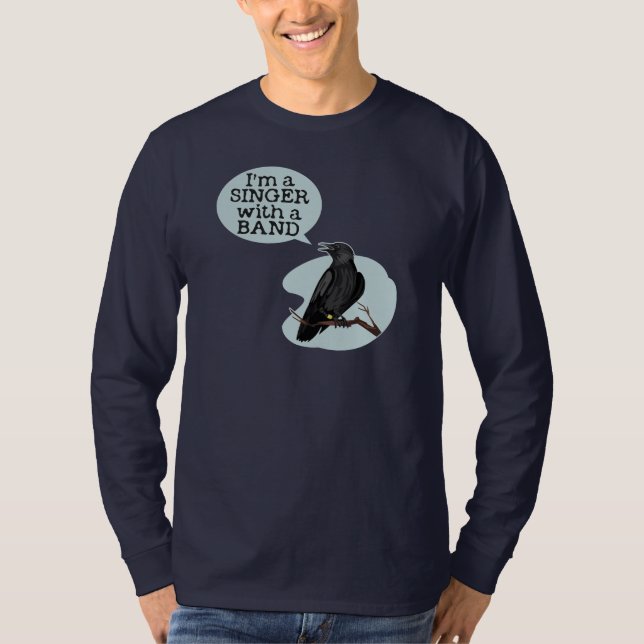 Sänger mit Band T-Shirt (Vorderseite)