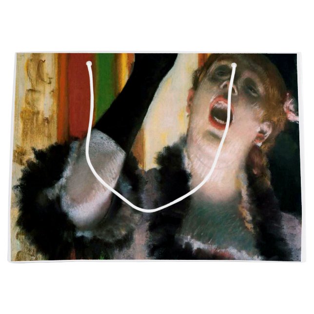 Sänger mit Handschuh, Edgar Degas Große Geschenktüte (Vorderseite)