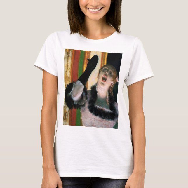 Sänger mit Handschuh, Edgar Degas T-Shirt (Vorderseite)