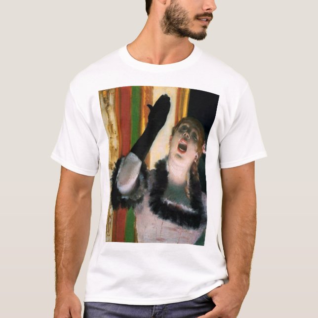 Sänger mit Handschuh, Edgar Degas T-Shirt (Vorderseite)