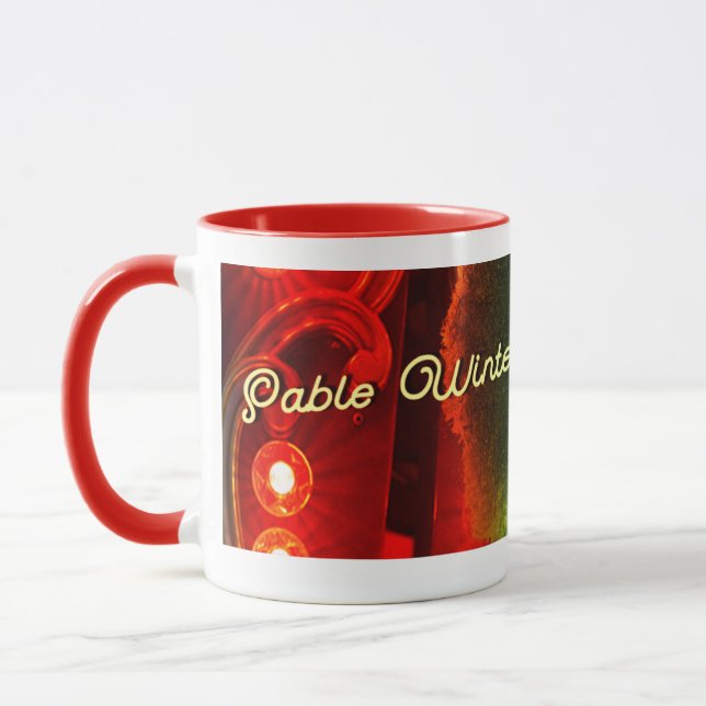 Sänger-Texter und Komponist "Sable-Winter-" Tasse (Links)