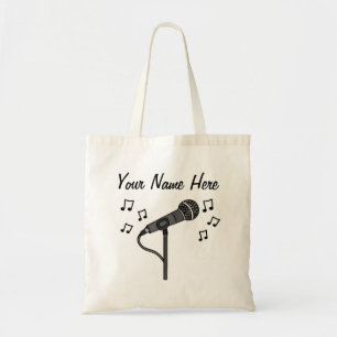Sängerin Custom Tote Bag Gesangslehrer Musiker Tragetasche