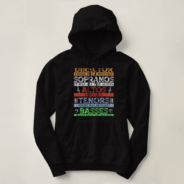 Sängerin des Musikchors Hoodie (Design vorne)