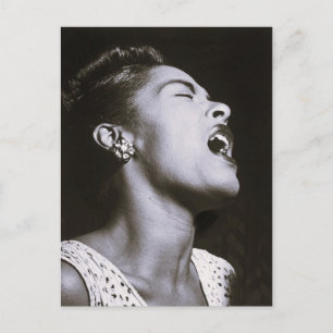 Sängerin des weiblichen Blues der 1940er Jahre im Postkarte