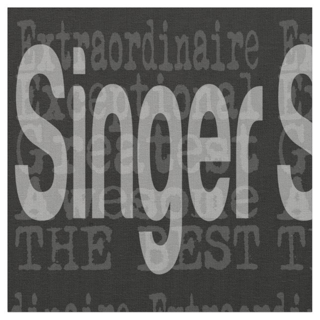 Sängerin Extraordinaire Stoff (Nahaufnahme)