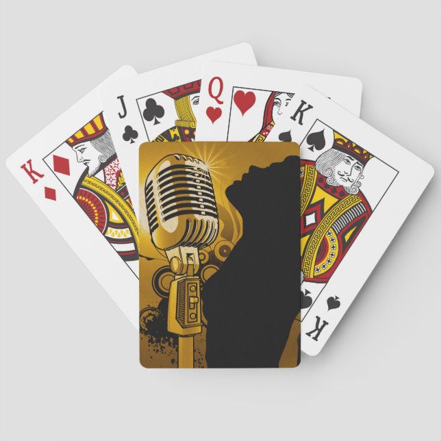 Sängerin I Am, Gold_ Spielkarten (Rückseite)