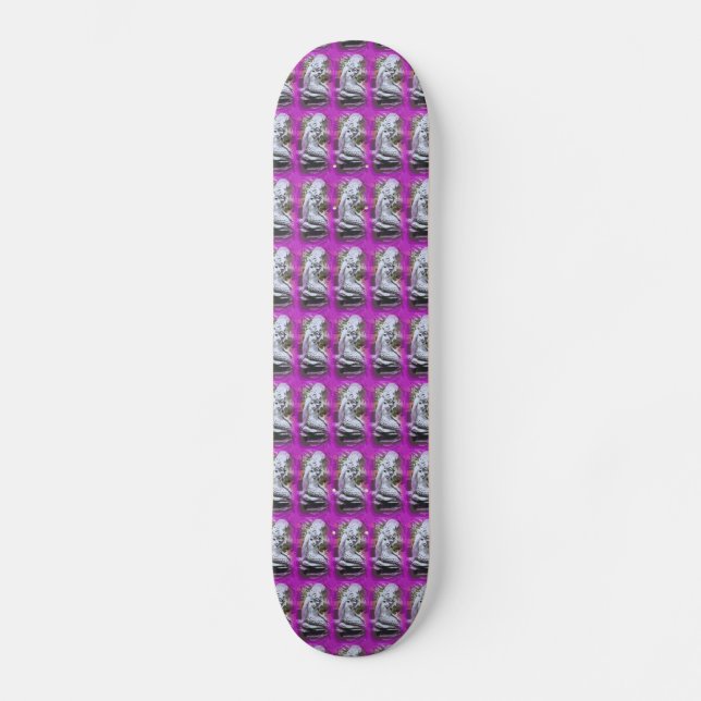 Sängerin lila Skateboard (Vorderseite)
