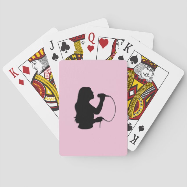 Sängerin Pink Spielkarten (Rückseite)