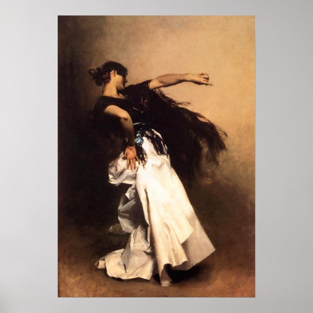 Sängerin Sargent Spanish Dancer Poster (Vorne)