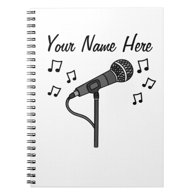 Sängerin Vocalist Choir Music Teacher Custom Notizblock (Vorderseite)