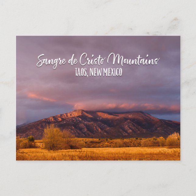 Sangre de Cristo Mountains in der Nähe von Taos, N Postkarte (Vorderseite)