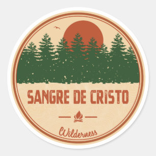 Sangre De Cristo Wilderness Runder Aufkleber