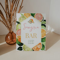 Sangria Bar Brautparty Sign