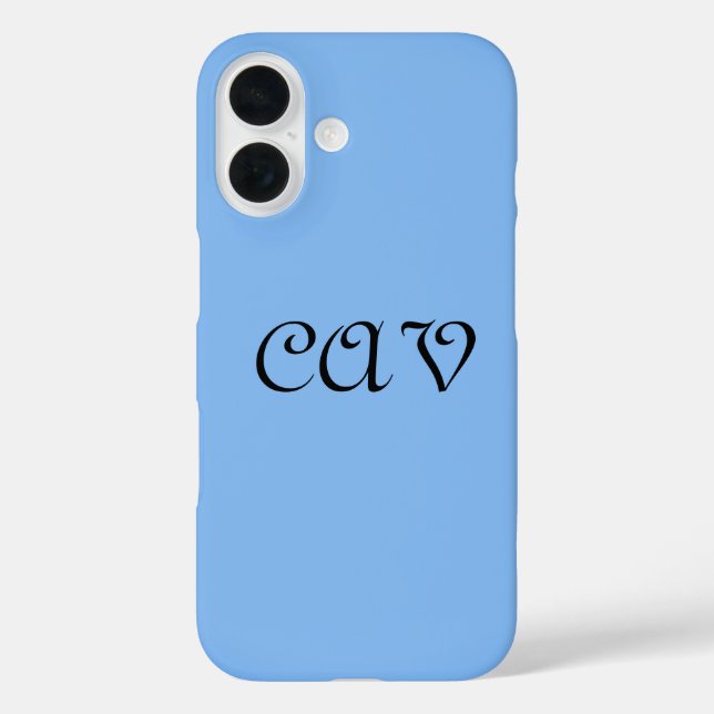 Sangria Cornflower Blue Case-Mate iPhone Hülle (Rückseite)