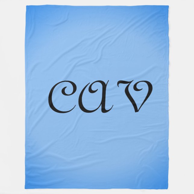 Sangria Cornflower Blue Fleecedecke (Vorderseite)