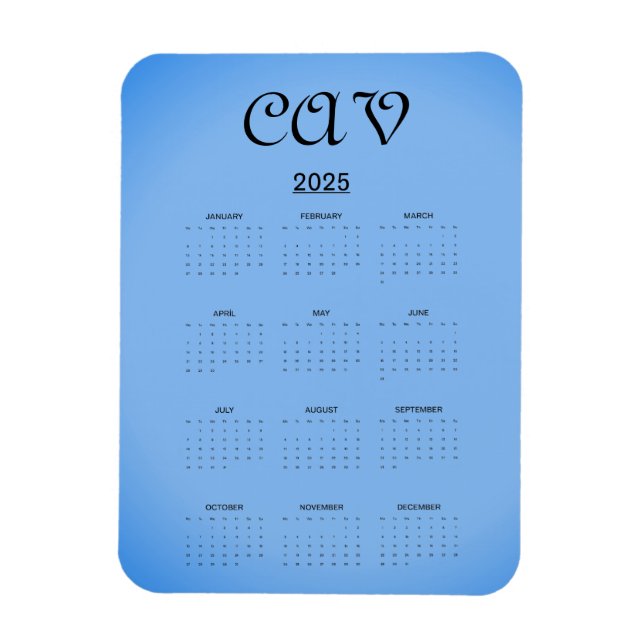 Sangria Cornflower Blue Magnet (Vertikal)