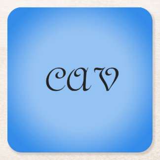 Sangria Cornflower Blue Rechteckiger Pappuntersetzer