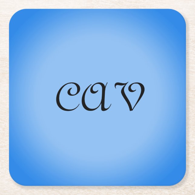 Sangria Cornflower Blue Rechteckiger Pappuntersetzer (Vorderseite)