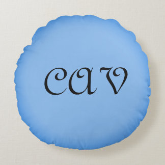 Sangria Cornflower Blue Rundes Kissen