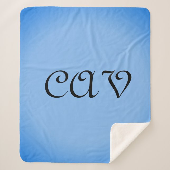 Sangria Cornflower Blue Sherpadecke (Vorderseite)