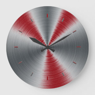 Sangria hebt eine Farbe hervor Große Wanduhr