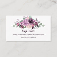 Sangria Lila Malven Blumen RSVP Online |
