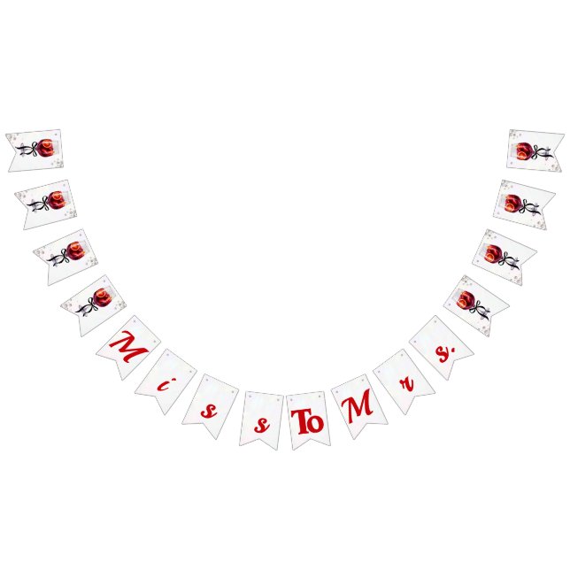 Sangria Miss zu Frau. Wimpelkette (Alle)