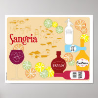 Sangria Roter Wein Cocktail