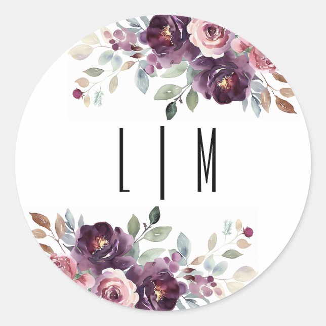 Sangria Runder Aufkleber (Vorderseite)