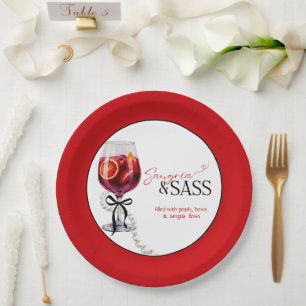 Sangria & Sass Pappteller