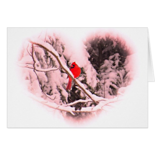 Sangria Schnee Kardinal Herz (Vorderseite (Horizontal))