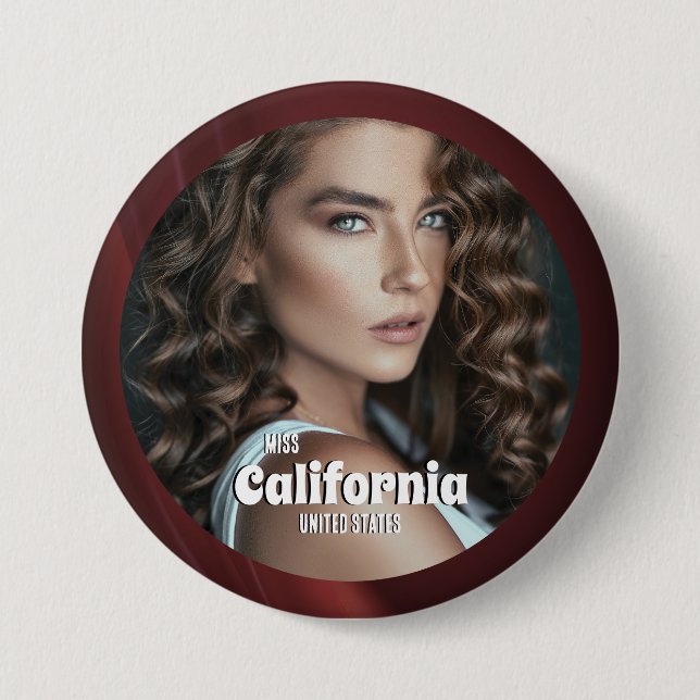 Sangria Shine Pageant Button (Vorderseite)