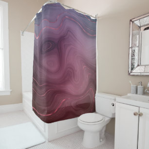 Sangria Strata Moody Pink und Lila Luxe Agate Duschvorhang