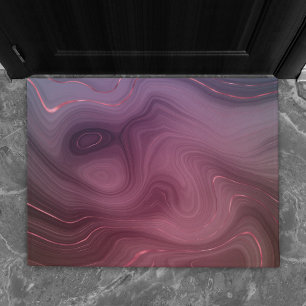 Sangria Strata Moody Pink und Lila Luxe Agate Fußmatte