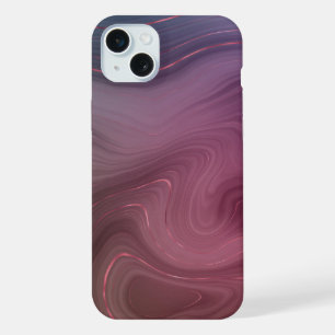 Sangria Strata   Moody Pink und Lila Luxe Agate iPhone 15 Plus Hülle