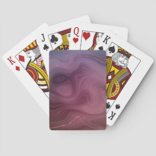 Sangria Strata Moody Pink und Lila Luxe Agate Spielkarten