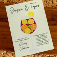 Sangria & Tapas Spanish Cocktail Bridal Shower