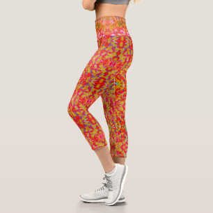 Sangria Tone Capri Leggings