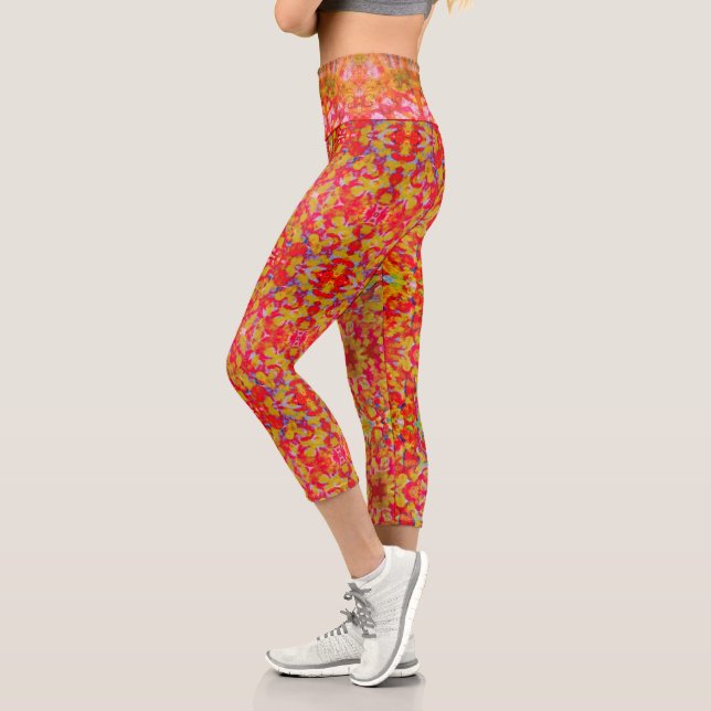 Sangria Tone Capri Leggings (Links)