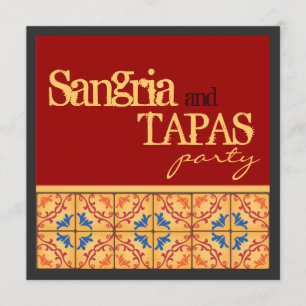 Sangria u. Tapas-Party! Glückliche Einladung