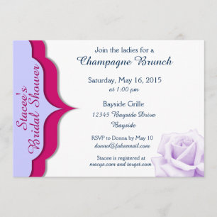 Sangria und Lavendel Brautparty Invites Einladung