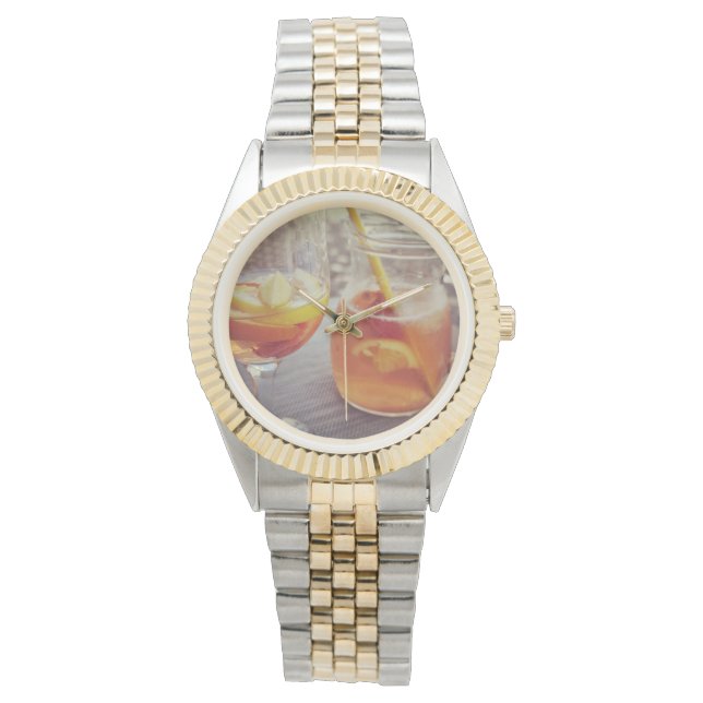 Sangria und Sonnenschein Armbanduhr (Vorderseite)