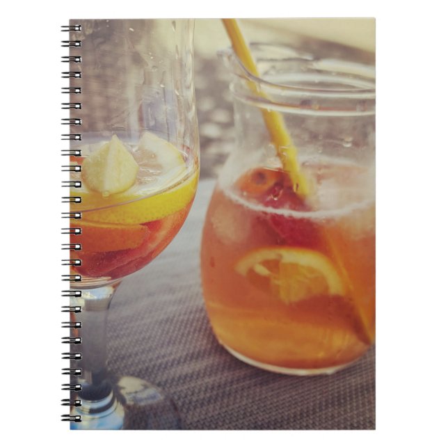 Sangria und Sonnenschein Notizblock (Vorderseite)