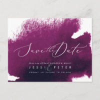Sangria Watercolor Save the Date