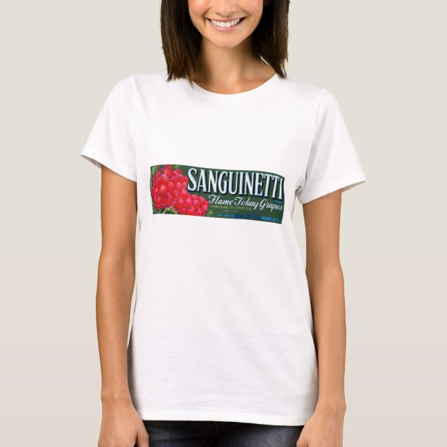 Sanguinetti-Traubenschild T-Shirt (Vorderseite)