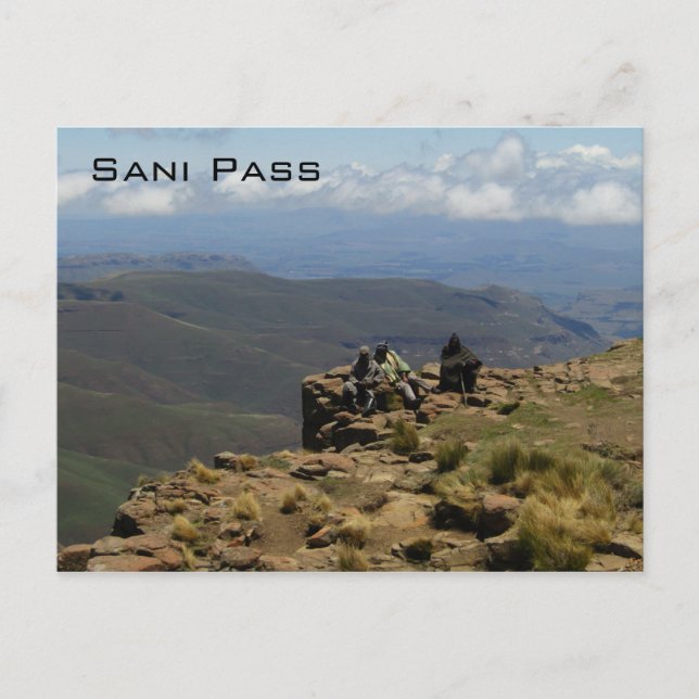 Sani Pass View Postkarte (Vorderseite)