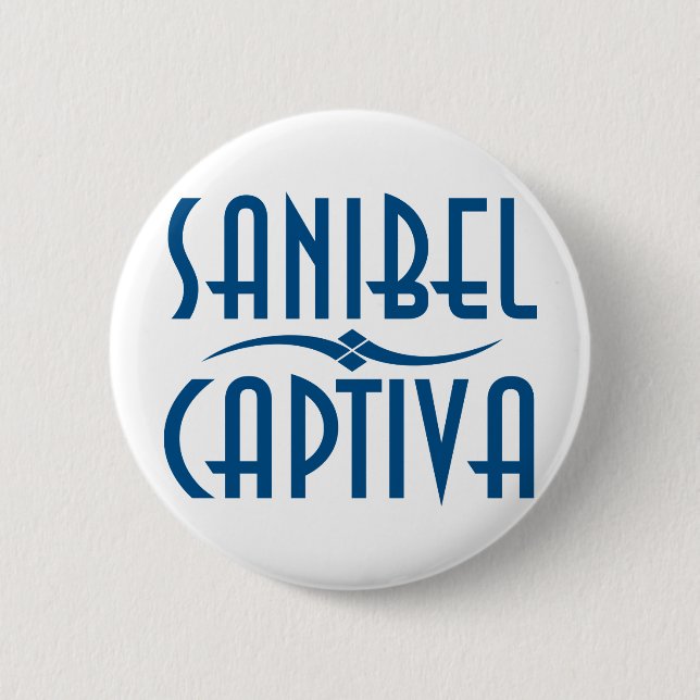 Sanibel Captiva Inseln Florida Button (Vorderseite)