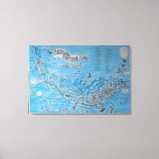 SANIBEL CAPTIVA ISLAND FLORIDA LEINWANDDRUCK (Vorderseite)
