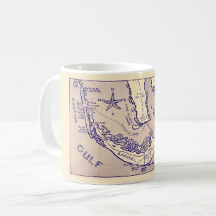Sanibel Captival Map Tasse